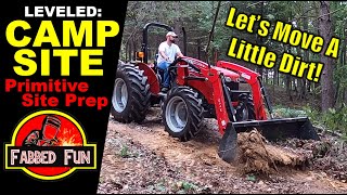 106 Leveling Out Our Campsite with the Massey Ferguson 2607H [upl. by Halima]