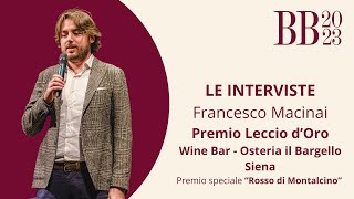 Benvenuto Brunello Premio Leccio dOro Wine Bar Osteria il Bargello [upl. by Nudnarb]