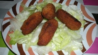 Croquetas de pollo a last [upl. by Enirehtac]