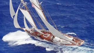 Extreme Sailing with Schooner Columbia St Barths Bucket Regatta Victory 2023 [upl. by Urbas784]