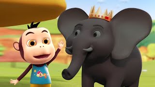 Hathi Raja Kahan Chale हाथी राजा कहाँ चले  More Hindi Kids Poems and Animated Cartoons [upl. by Itida]