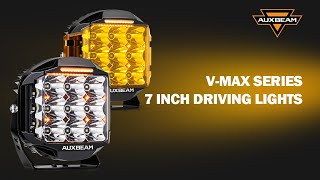 Auxbeam® MAX Series 7 Inch 228W 26100LM Side Shooter LED Driving Lights with Amber DRLampBacklight [upl. by Eelah249]