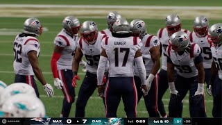 Madden 25 ult team Miami vs Patriots [upl. by Enehs]