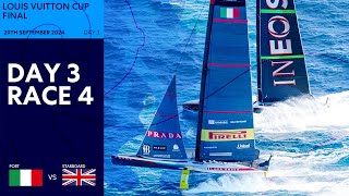 quotSUPERB RACINGquot ✨  Louis Vuitton Cup Final Race 4  Luna Rossa Prada Pirelli vs INEOS Britannia [upl. by Eimaj829]