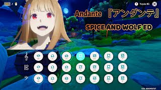 Spice and Wolf ED  Andante 『アンダンテ』  ClariS Genshin Impact  Windsong Lyre [upl. by Ellegna]