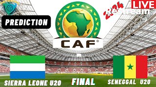 Sierra Leone vs Senegal Live Stream CAF U20 Africa Nations Cup 2025 Qualifiers FINAL Commentary [upl. by Misty]