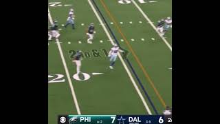 Jalen Hurts Shrugs Off a Blitzer and Throws a TD to Dallas Goedert shorts NFL Eagles [upl. by Ginnifer]