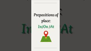 Preposition of Place 📍🌏 english prepositions [upl. by Drofyar]