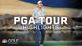 PGA Tour Highlights 2024 American Express Round 4  Golf Channel [upl. by Catherin475]