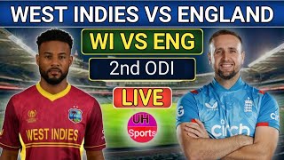 West Indies Vs England Live 2nd ODI Match Score  WI Vs ENG Live  West Indies Cricket WI BAT [upl. by Ettenal]