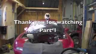 1990 Miata Removing the motor and tranny Part One of Two [upl. by Sisxela]