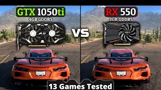 GTX 1050 ti vs Rx 550  How Big Is The Difference  13 Games Tested [upl. by Canfield]