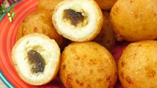 BUÑUELOS HAZ DE OROS CON BREVAS Y QUESO [upl. by Rimidalg]