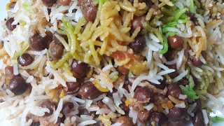 Chana biryani recipeblack chana biryani veg biryani recipe so colourful and delicious [upl. by Crow311]