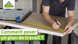 Comment poser un plan de travail de cuisine soimême  Tuto débutant  Leroy Merlin [upl. by Divadnoj]