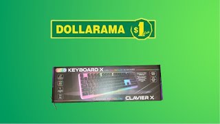 Unboxing a cheap RGB Gaming Dollarama Keyboard [upl. by Seyler710]