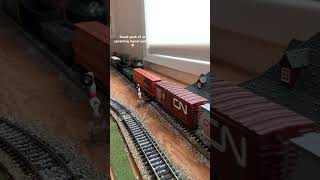 HO Scale BC Rail M420 leading mixed manifest [upl. by Chaddy]