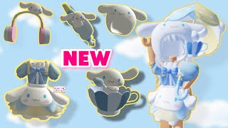 NEW CINNAMOROLL UGC ITEMS  MY HELLO KITTY CAFE ROBLOX 💙✨️ [upl. by Anahsor912]