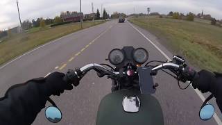 Suzuki GR650 Go Pro mounting points test [upl. by Anneis]