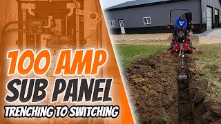 Installing 100 AMP SUB PANEL  THE COMPLETE PROCESS  SAVED THOUSANDS [upl. by Aenej]