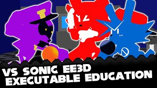 FNF  Vs Sonic EE3D  Executable Education 3D  ModsHardGameplay [upl. by Yesima]