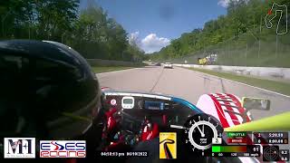 Race 1 Road America Radical Cup in the Esses Racing Radical SR10 [upl. by Lindeberg]