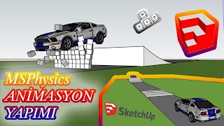 SKETCHUP ANİMASYON OLUŞTURMA  MSPhysics [upl. by Dnomde410]