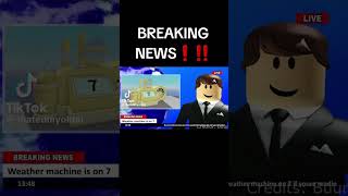 SOME DUMB IDIOT HAS PUT THE WEATHER MACHINE ON 7 bloxburg meme [upl. by Israeli]