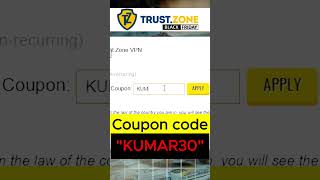 Trustzone Coupon Code  KUMAR30 Get 10 Discount On Subscription Plans  Promo Code couponcode [upl. by Jestude]