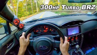 Why Your BRZ Needs a Turbo  300hp 2016 Subaru BRZ Series HyperBlue POV Drive Binaural Audio [upl. by Mccourt]