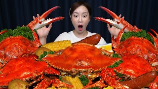 제철 맞이 🦀 왕 꽃게로 만든 보일링 크랩 특별 레시피 amp 먹방  Giant Crab Recipe Boiling Crab Seafood Mukbang ASMR Ssoyoung [upl. by Allwein]