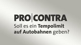 Pro und Contra Soll es ein Tempolimit auf Autobahnen geben [upl. by Yrrab361]