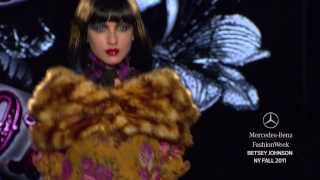 Betsey Johnson FALL 2011 COLLECTION MERCEDESBENZ FASHION WEEK [upl. by Bertolde975]