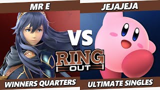 Ring Out  Mr E Lucina Vs JeJaJeJa Kirby Smash Ultimate  SSBU [upl. by Adnohsek752]