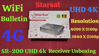 StarSat SR200 Extreme UHD 4K Digital Satellite Receiver Unboxing [upl. by Nashner638]