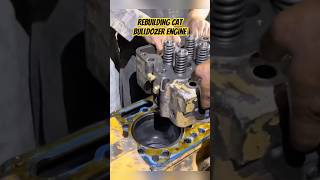 Rebuilding CAT Bulldozer Engine Completely engine rebuild restoration shorts ytshorts cat [upl. by Shum]