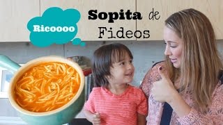 COCINA BÁSICASOPITA DE FIDEOS [upl. by Kilian804]