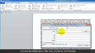 How to do Citation in Microsoft Word Tutorial [upl. by Jecoa]