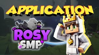 Application for Rosy smp  BeatPlayz rosygamerz PreZeroTennis [upl. by Lavelle]