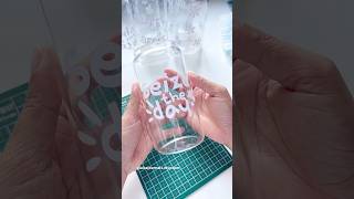 making a libbey glass can with permanent vinyl ✨ [upl. by Kauppi40]