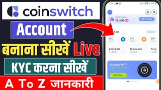 Coinswitch app me account kaise banaye  How to open account in coinswitch  Coinswitch account open [upl. by Anelam196]