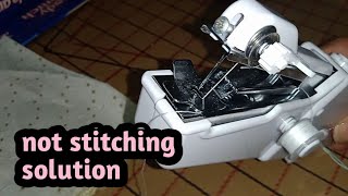 Handheld Sewing Machine Not Stitching Easy Solution [upl. by Fullerton]