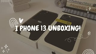 🌻iPhone 13 Mindnight Black🖤 128 GB aesthetic unboxing amp accessories [upl. by Rastus]