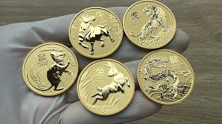 Australian Lunar Series III 2024 Year of the Dragon 1oz Gold Bullion Coin [upl. by Kowtko]