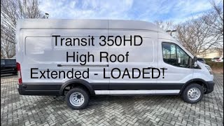 SOLD New Ford Transit 350HD High Roof Extended  Loaded Dually [upl. by Saylor518]