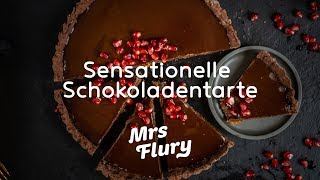 Sensationelle Schokoladentarte vegan  ideal zum Vorbereiten  Dessert für die Festtage [upl. by Glaab628]