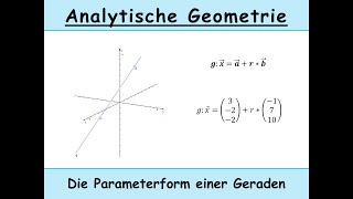 Parameterform einer Geraden erklärt  Punktprobe Analytische Geometrie [upl. by Oirram662]