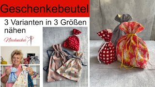 Nachhaltige Geschenkverpackung nähen [upl. by Kara]