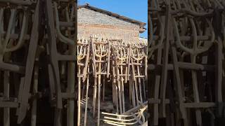 Make agricultural forks from mulberry wood funfacts [upl. by Gainer]