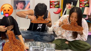 3x spicy noodles challenge gone wrong🥵🌶️  Vinod bhatt  VB [upl. by Barmen]